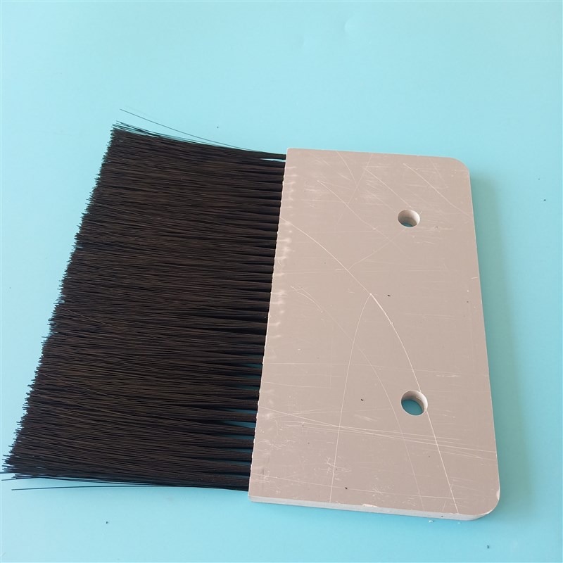 定做尼龙丝PVC 木板条刷工业冲牀毛刷软毛硬毛长毛耐磨工业毛刷条图片