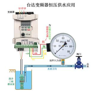 3.7 2.2 7.5KW单相220V水泵 1.5 台达三相380V电机调速变频器0.75