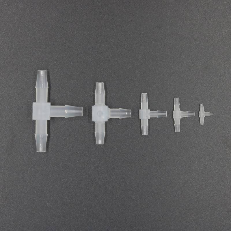 蠕动泵管PP材料无透明软管接头直通Y型L型T型塑料管接头