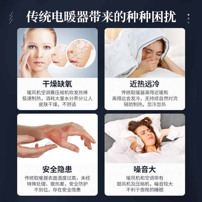 石墨烯壁画取暖器碳晶加热板电暖画壁挂式墙暖画加热板家用电暖气