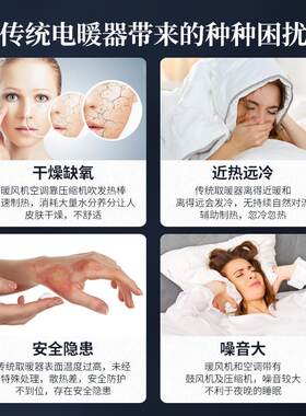 石墨烯壁画取暖器碳晶加热板电暖画壁挂式墙暖画加热板家用电暖气