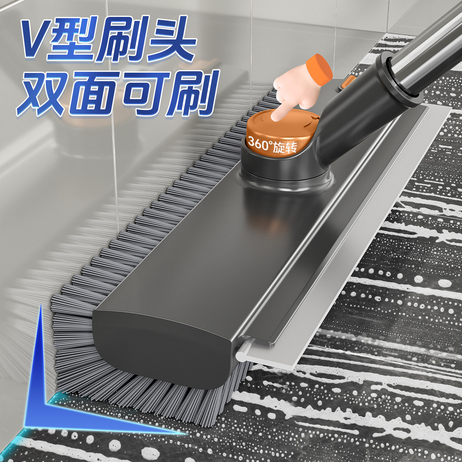 新款家用卫生间地板硬毛无死角地刷清洁浴室凹槽刷缝隙刷子,家庭/个人清洁工具,钢丝球/钢丝刷,淘宝优惠券,粉丝福利购,淘宝优惠卷