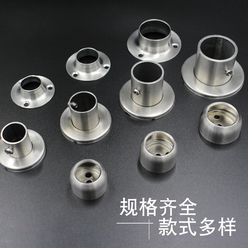 304不锈钢高脚法兰座加厚带垫片