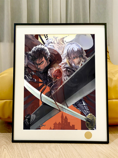 星空双刀战士剑风传奇三浦建太郎烙印战士Guts格斯格里菲斯装饰画