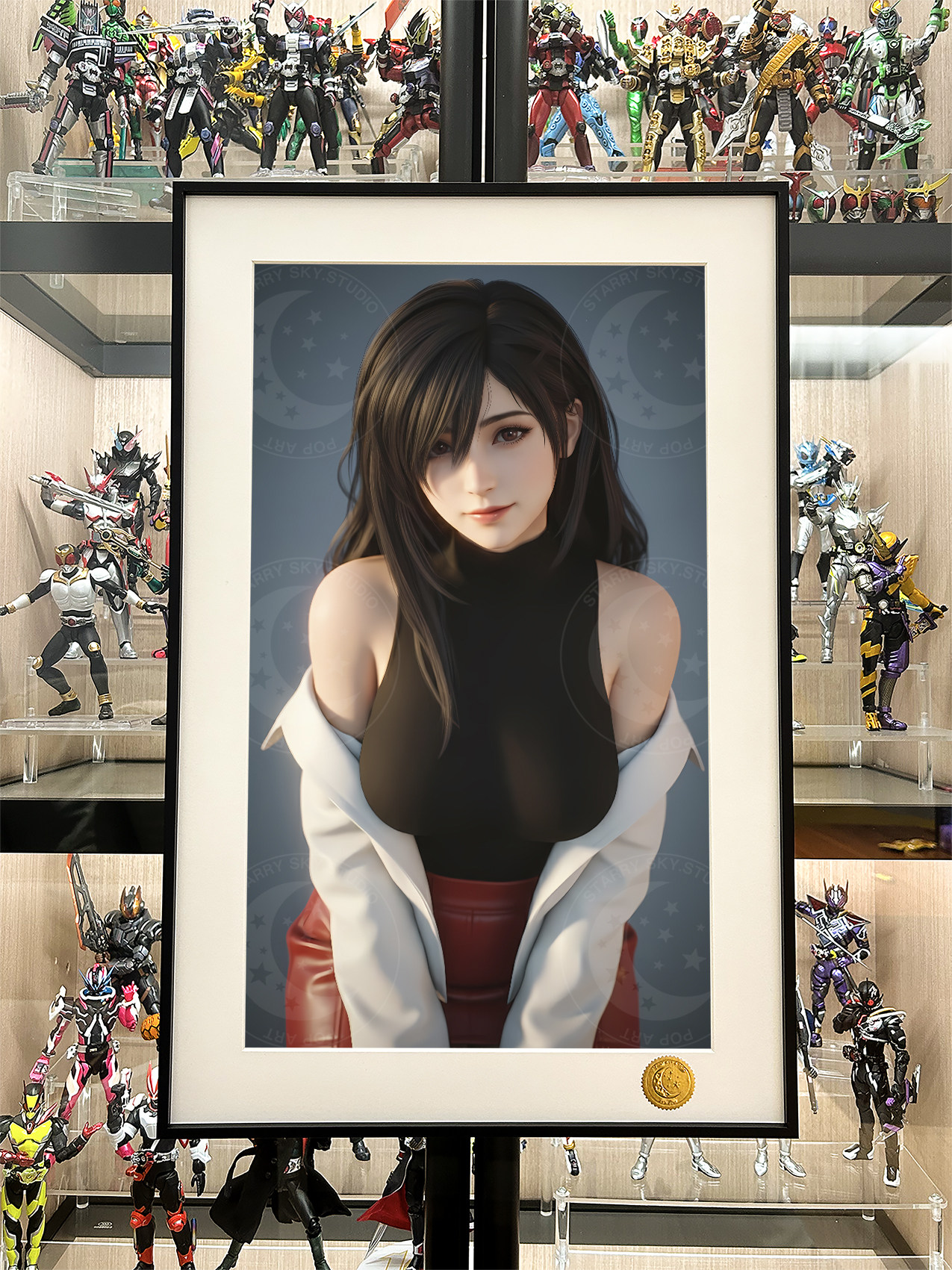星空《毛衣蒂法》FF7最终幻想TIFA动漫二次元装饰画