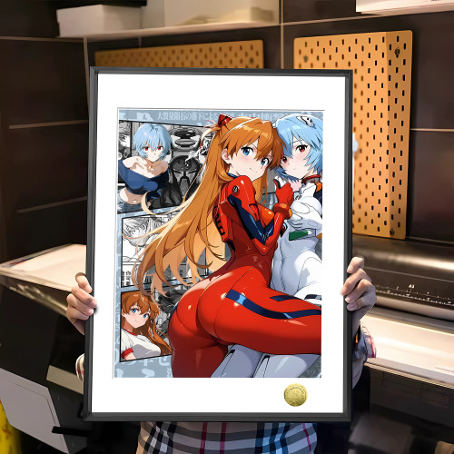 皇呱明日香凌波丽百合周边装饰画