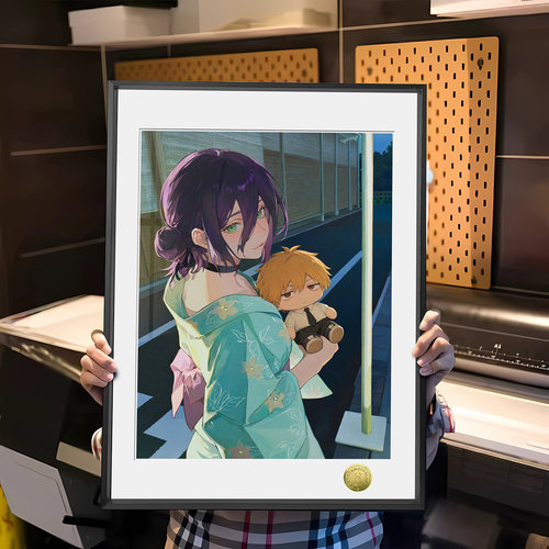 皇呱《手中人偶，心上少年》 电锯人蕾塞 电次cp同人周边装饰画