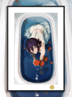 《浴缸蕾塞》链锯人电锯人波姆炸弹恶魔动漫装饰画