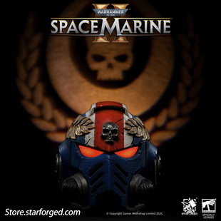 Starforged星辰铸造 战锤40K周边星际战士2泰图斯圣战士头盔夜灯