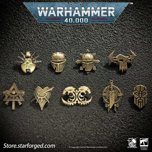 Starforged星辰铸造 战锤40K周边挂饰外星势力徽章合集合金胸针