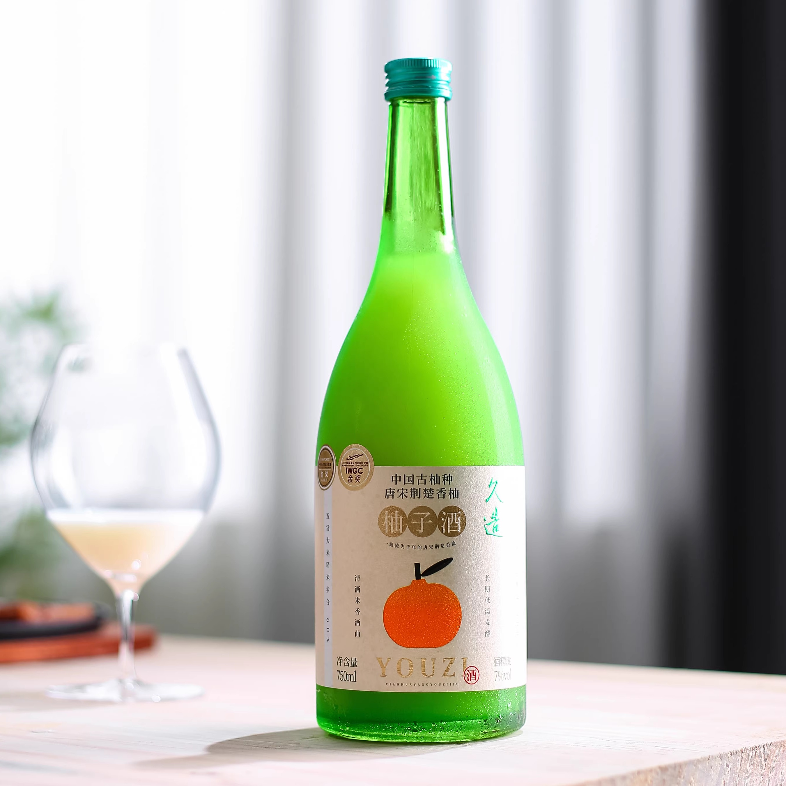 小花样久造柚子酒米酒微醺果酒