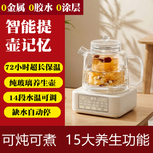 纯高硼硅全玻璃养生烧水炖煮茶壶多功能新款保温恒温调奶器电陶炉