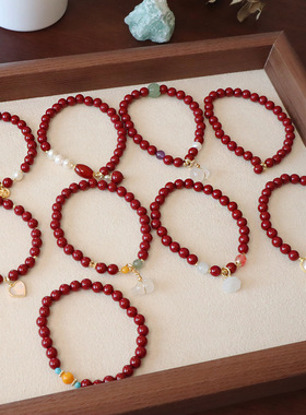 朱砂手串女本命年葫芦平安扣