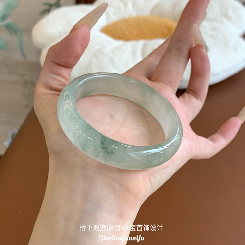 正品天然新疆天山翠飘绿半山水
