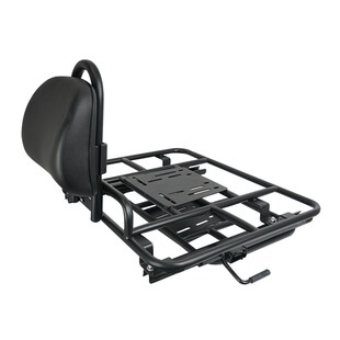 黑骑士电动车送餐箱车载外卖后货架调节靠背滑动外卖架固定架子托