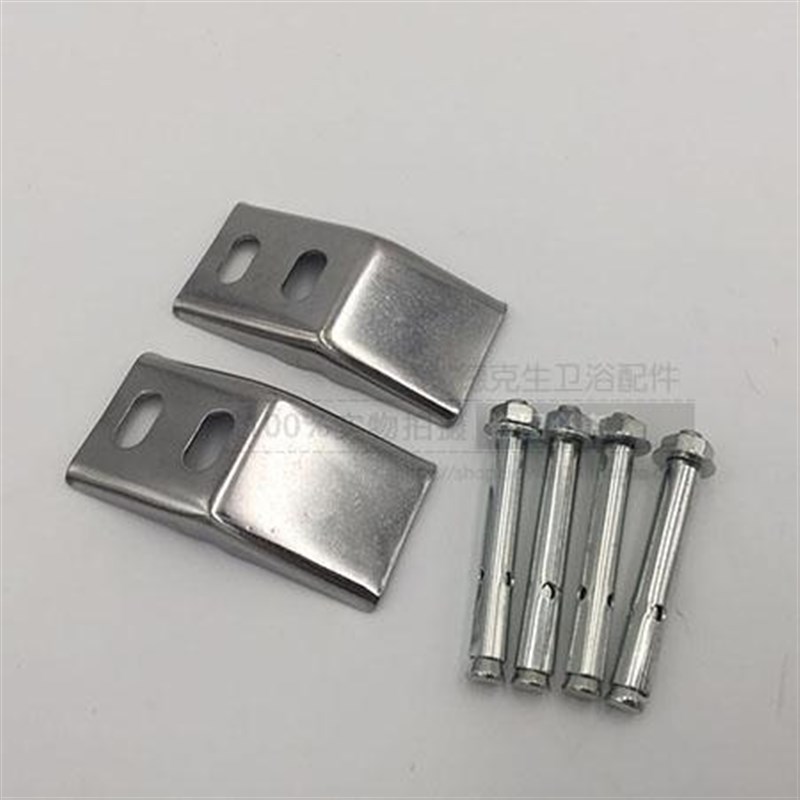 挂墙式小便斗挂钩尿池挂壁膨胀螺丝便器固定不锈钢片配件满包邮