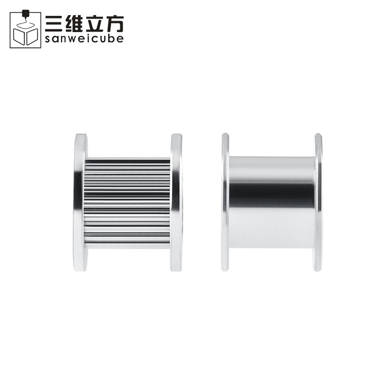 3D打印机配件2GT16齿20齿同步轮 H型皮带轮 惰轮滑轮 带宽6 10MM