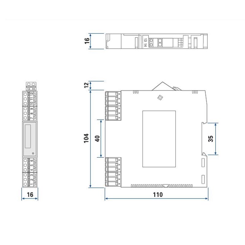 宇通仪表原c装TM6921双路热电阻信号隔离器双通温度变送器