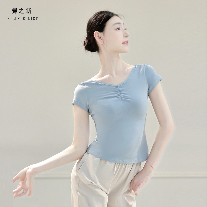 芭蕾舞练功服成人古典舞服装民族艺考形体服中国舞蹈上衣女款新款