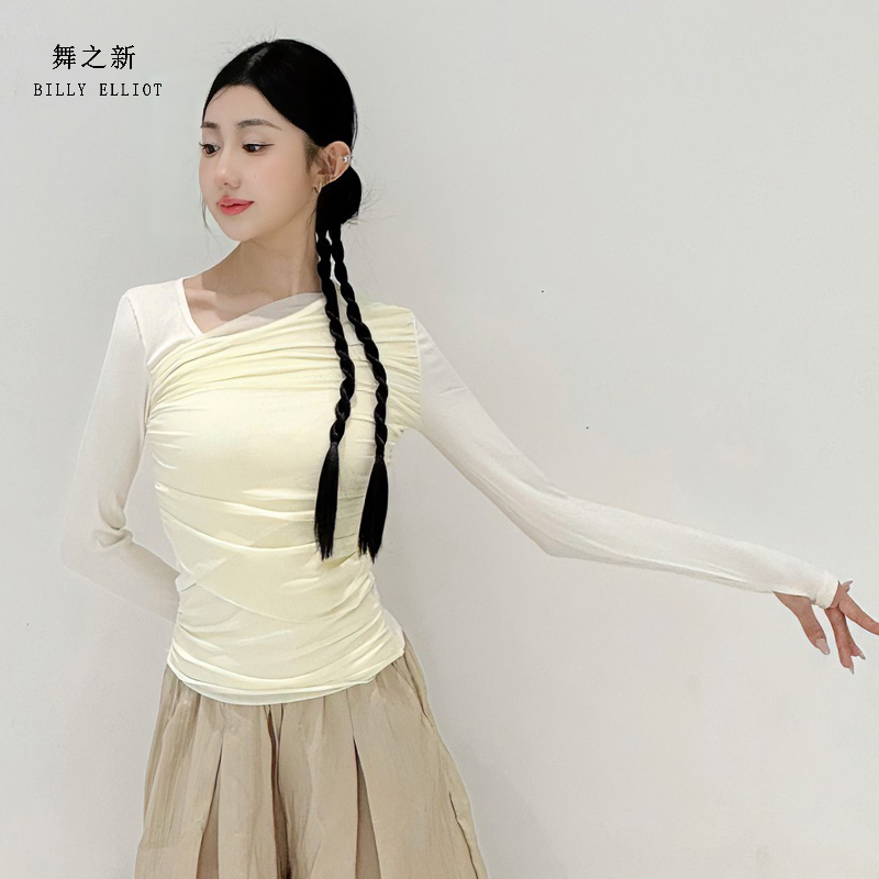 舞之新现代舞上衣修身柔软舒适女