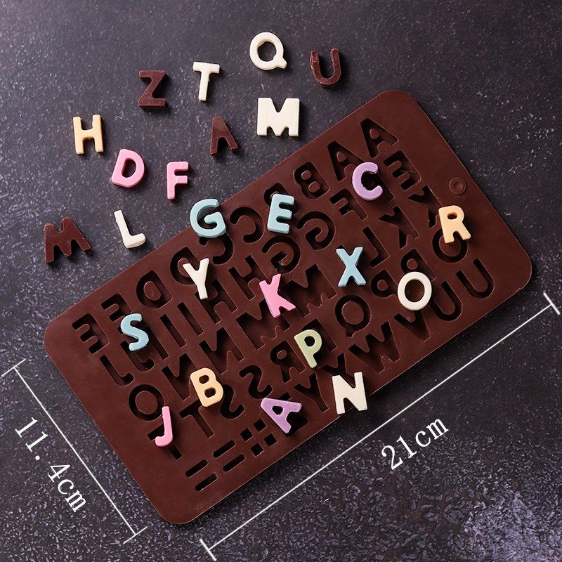 英文happy birthday生日快乐字母数字硅胶翻糖蛋糕巧克力硅胶模具