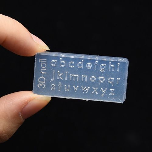超轻粘土迷你字母硅胶模具 26个英文数字字母饰品滴胶高透软好用