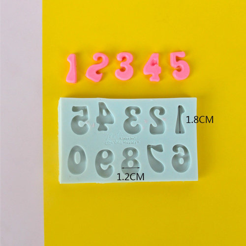 趣体大小写英文字母数字翻糖硅胶模具 蛋糕装饰巧克力模滴胶模