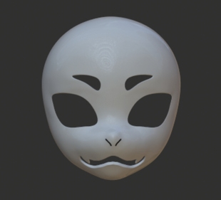 蛇犬头骨日系kig系furry兽头头骨头壳pla材质原创头骨