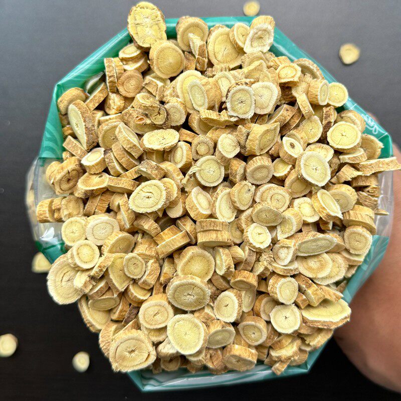 黄芪中药材1000g正品新无硫特级黄芪片0.8筛甘肃牛肉黄芪安国市