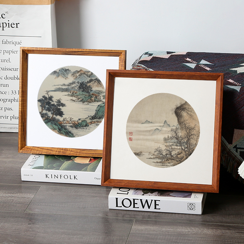 正方形实木简约画框装裱