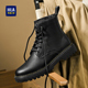 HLA 鞋 海澜之家马丁靴男2026新款 高帮透气复古英伦风户外休闲工装