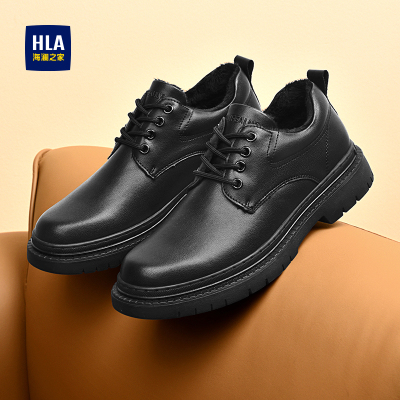 皮鞋男款年轻人上班厚底大头鞋