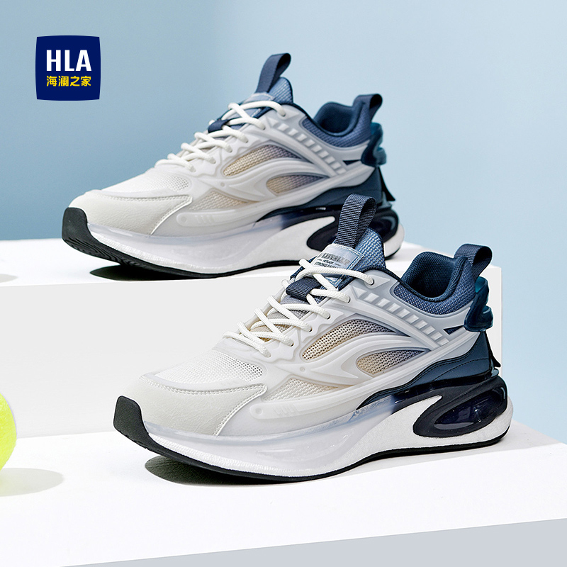 网鞋厚底增高透气网面跑步运动鞋