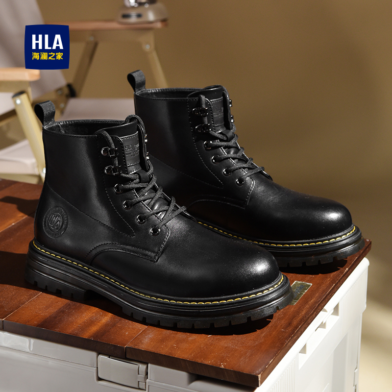 马丁靴男2024秋冬新款工装靴