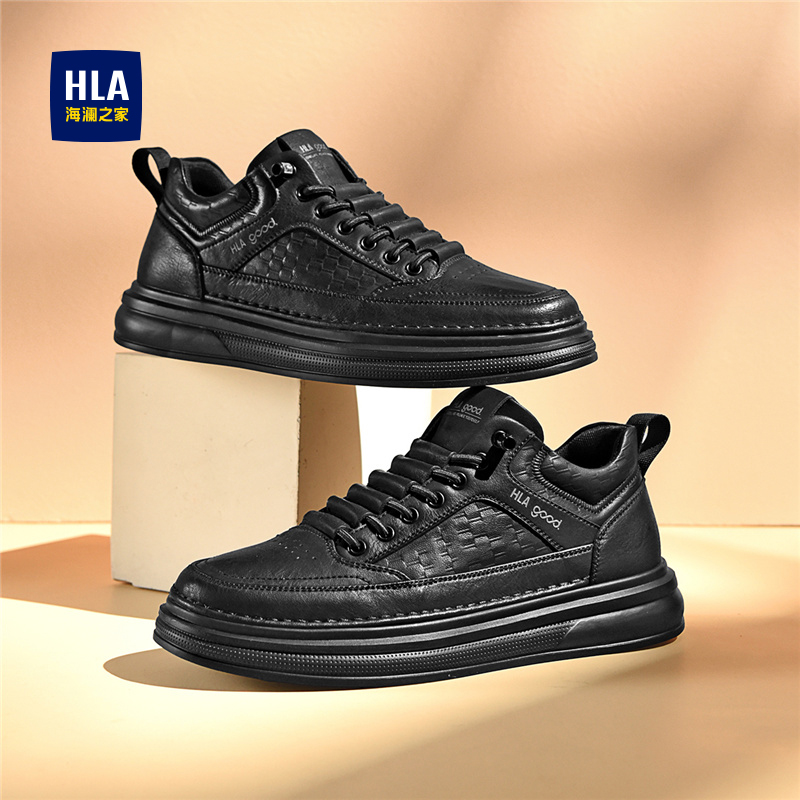 休闲板鞋男士舒适耐磨时尚厚底