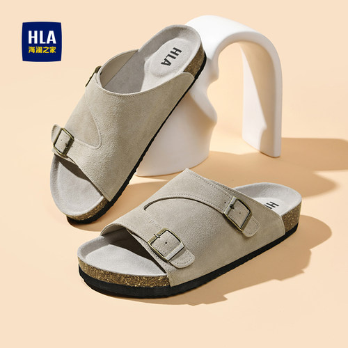 勃肯拖鞋男复古软木凉拖外穿