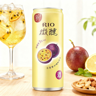 锐澳预调酒微醺3度330ml 12罐百香果伏特加风味鸡尾酒