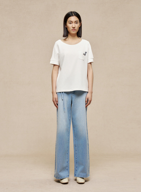 EXCEPTION直筒长阔裤A124-D1G03