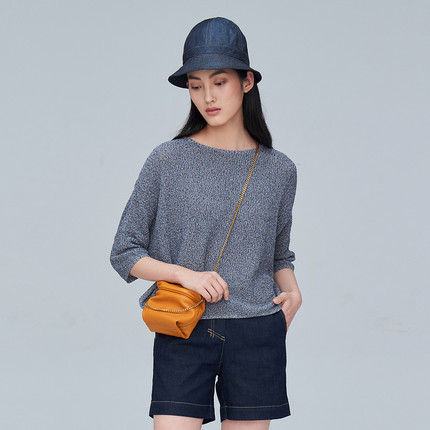 EXCEPTION例外女装圆领宽松套头A021-N2D34