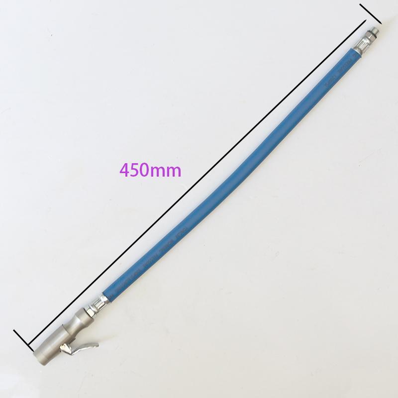 轮胎气压表测压油表快速充气嘴汽车胎压表枪延长管自锁充气软管头