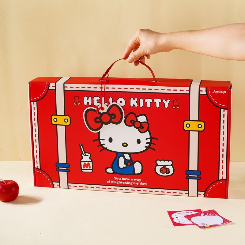 凯蒂猫系列文具手帐礼盒 正版KT贴纸笔记套装高颜值生日手提礼盒