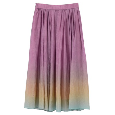 Distin Kidny/迪凯夏季新款时尚休闲百搭渐变色简约半身裙