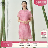 连衣裙女中国风优雅改良旗袍女短袖 Distin 新款 迪凯夏季 Kidny