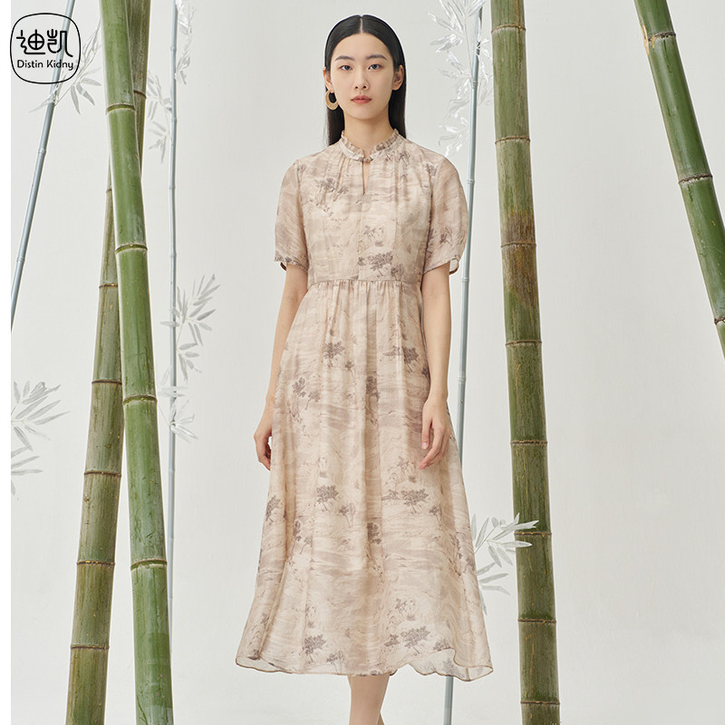Distin Kidny/迪凯国风气质连衣裙夏季新款高级感裙子女