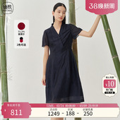 新款 迪凯百搭简约连衣裙夏季 收腰显瘦裙子女 Kidny Distin