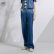 Kidny 女日常通勤裤 迪凯2025年春季 百搭简约牛仔裤 子 新款 Distin