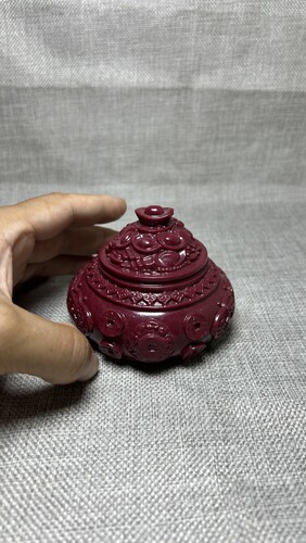 朱砂紫金砂聚宝盆摆件元宝铜钱桌面装饰进财纳福摆件摆饰工艺礼品