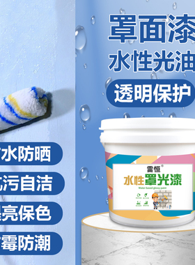 水性罩面漆内墙透明保护墙面水泥地面外墙乳胶漆防水哑光罩光清漆