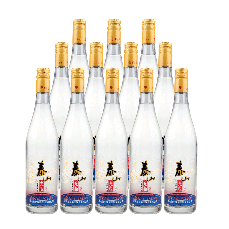 泰山光瓶纯粮酒 42度浓香型白酒