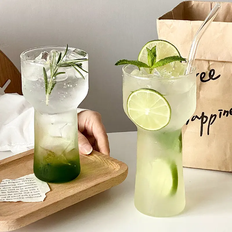 高硼硅透明耐高温火炬杯冰美式